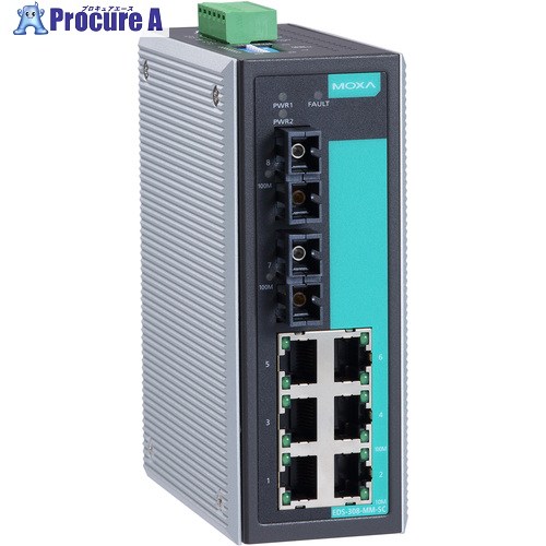 MOXA 8界面(RJ45×6、シングル流行り物SC繋ぎ(80粁)×2) アンマネージド イーサネットスイッチ EDS-308-SS-SC-80 1個 ■▼168-8280 【貨物輸送都度積もり書き】