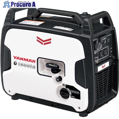 YANMAR ガソリンインバータ発電機 1.8kVA G1800IS2 1台 ▼253-1416 ※車上渡し