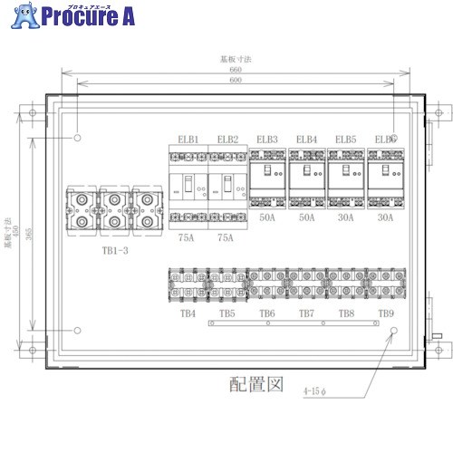セフティー 仮設分岐盤 EP-E6A 6回路(75A&times;2)(50A&times;2)(30A&times;2) EP-E6A 1個 ■▼340-2903 ｜プロキュアエース