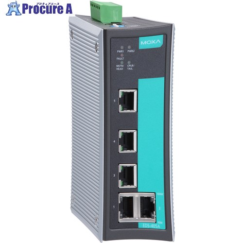 MOXA EDS-405A 実業用アンマネージドイーサネットスイッチ EDS-405A 1個 ■▼364-3487