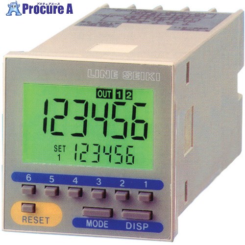 LINE 陰電子プリセットカウンタ 6桁 AC100～240V G48-305N 1個 ■▼442-4596 【貨物輸送都度積もり書き】