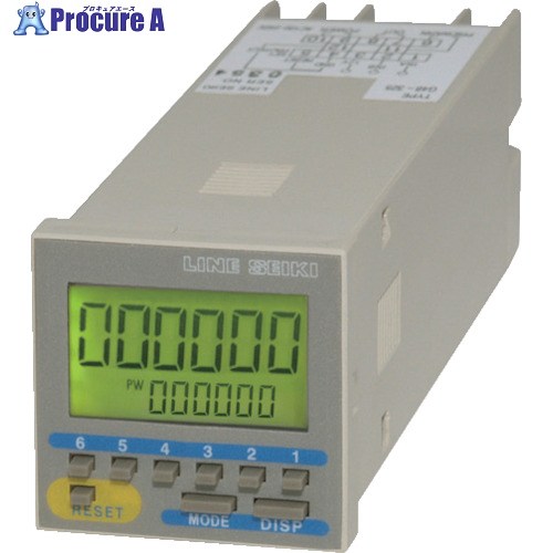 LINE 陰電子プリセットカウンタ 6桁 AC100～240V G48-315N 1個 ■▼442-4597 【貨物輸送都度積もり書き】