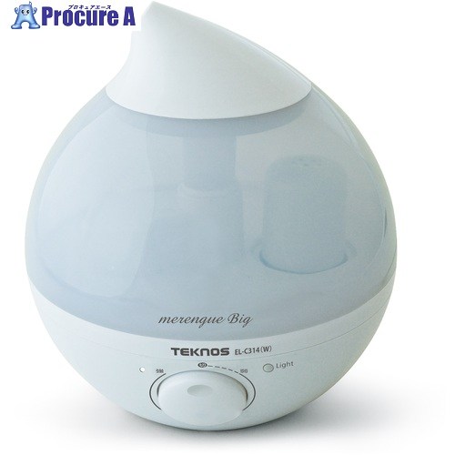 TEKNOS 滴型超音波加湿器 3.6L ホワイト EL-C314(W) 3台 ■▼686-6132 【送料都度見積】|プロキュアエース