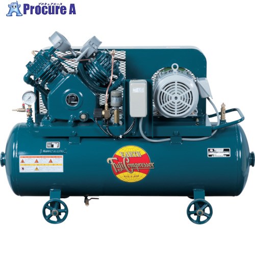 富士 レシプロコンプレッサー(給油式) 汎用形空冷コンプレッサー 2.2KW 60Hz FS-22PMT-60 1台 ■▼771-2430 ※車上渡し|プロキュアエース