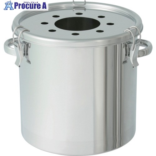 MONOVATE ステンレス鋼貯蔵タンク 粉体リコール入れもの5K100AFF穴付 36L FK-CTH-36-5KHL-100A 1個 ■▼826-5812