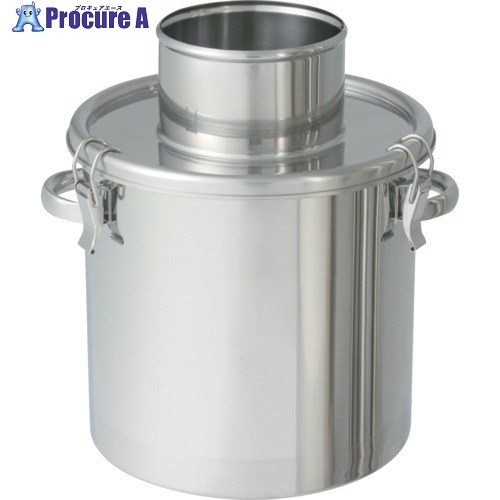 MONOVATE ステンレス鋼貯蔵タンク 粉体リコール入れもの150A肋材付導管 45L FK-CTH-39-RP-150A 1個 ■▼826-5833