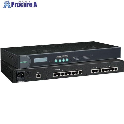 MOXA NPORT 5610-16-48V NPORT 5610-16-48V 1個 ■▼168-5182 【送料都度見積】｜プロキュアエース