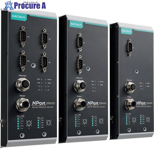 MOXA NPORT 5250人工知能学-M12-CT NPORT 5250人工知能学-M12-CT 1個 ■▼168-5462 【貨物輸送都度積もり書き】