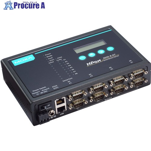MOXA NPORT 5650-8-DT/JP NPORT 5650-8-DT/JP 1個 ■▼168-5493 【貨物輸送都度積もり書き】