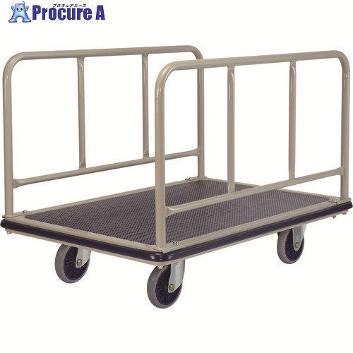 金沢 特大型スチール台車 長手側サイドハンドル付 低床型 NHT-510E 1台 ■▼174-6895 【送料都度見積】｜プロキュアエース