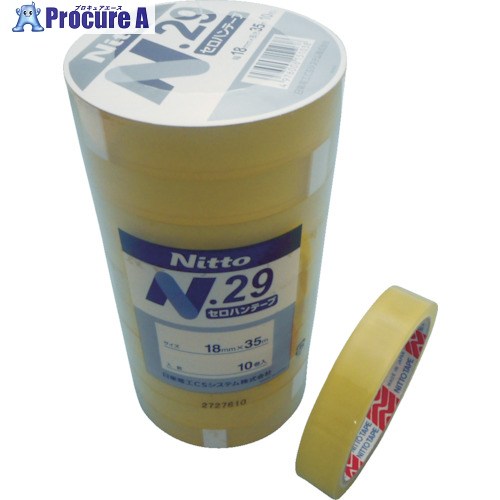 日東電工BM セロハン磁気テープ No.29NEW 24mm×35m(5巻入) NO29-24 30容器に並べる ■▼220-6343 【貨物輸送都度積もり書き】