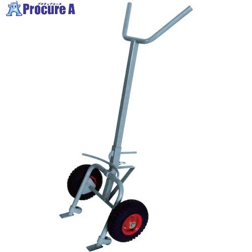 ヨドノ ドラム缶運搬車 空気入タイヤ付 NO.59-AR 1台 ■▼509-0708 【送料都度見積】|プロキュアエース