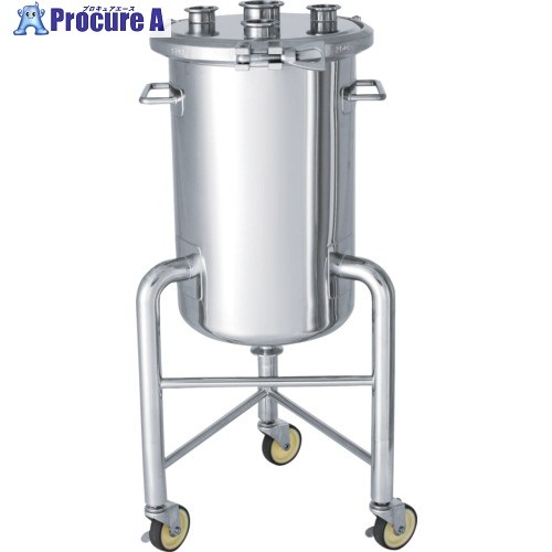 MONOVATE ステンレスヘルールオープン加圧容器脚付50L PCN-F-L-50 1個 ■▼136-0516 ※車上乗り合い船