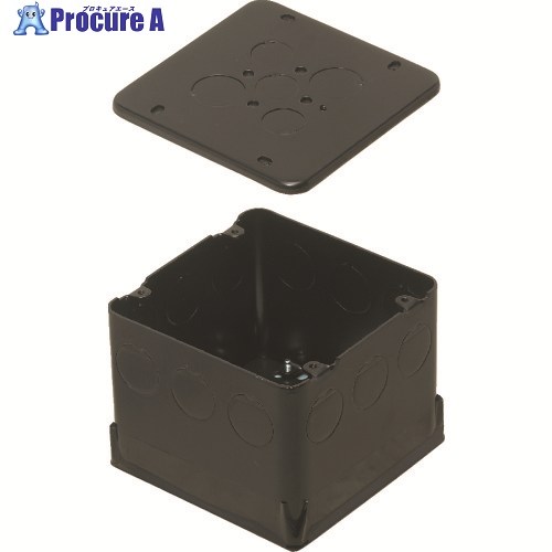 未来 鉄製大形四角コンクリートボックス(塗代カバー・パッキン付) PA-4CBL9011P 10個 ■▼204-1912 【送料都度見積】｜プロキュアエース