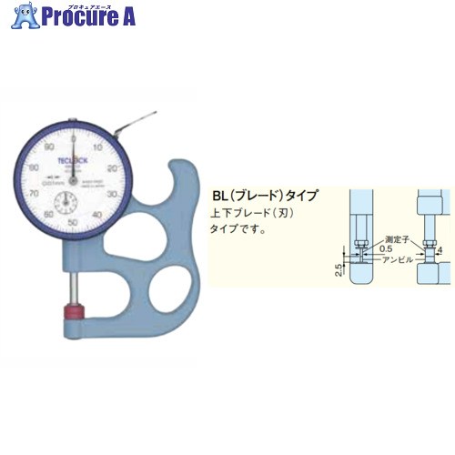 TECLOCK ダイヤルシックネスゲージ 金モール(刃)印字機 SM-112BL 1個 ■▼434-3049 【貨物輸送都度積もり書き】