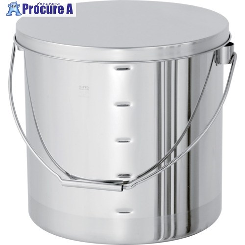 MONOVATE 吊り下げ式ステンレス汎用容器 目盛付(ヒラ蓋) 7L STB-M-21/HF 1個 ■▼147-4427 【送料都度見積】｜プロキュアエース