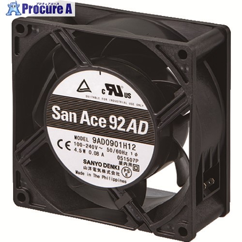 SanAce ACDCファンセットモデル(92&times;38mm センサ無) ST1-9AD0901H12 1台 ▼835-4184 ｜プロキュアエース