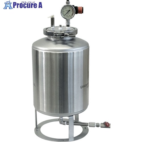 ユニコントロールズ ステンレス圧力容器 10L 液面計付 TMC10-LG-TSK 1S ■▼245-6478 |プロキュアエース