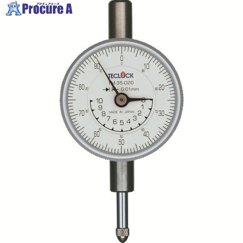 TECLOCK 小型ダイヤルゲージ 測定範囲0～10mm TM3502DF 1個 ▼332-3137 ｜プロキュアエース