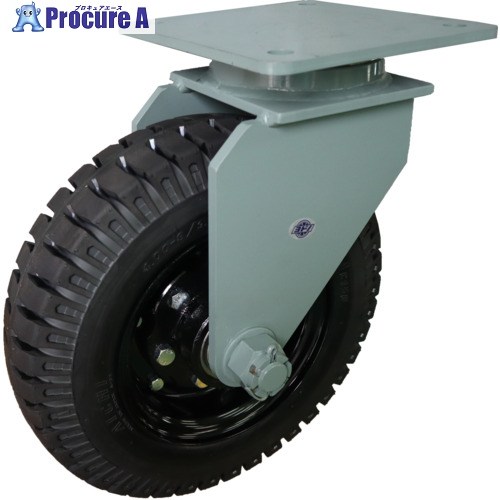 ヨドノ 引っ張ること用ノーパンクタイヤ 自在車付 拷問台径304粍 UCTRJ3.50X5 1個 ■▼346-0247