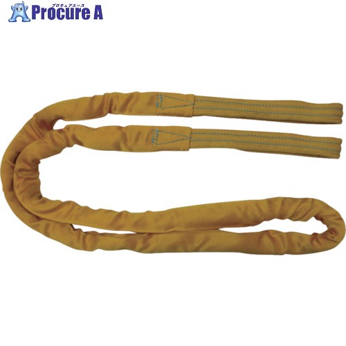 TESAC ブルースリングソフトE形(両端アイタイプ)荷重3.2t 全長4m(JIS規格品) TBSE3.2TX4M 1本 ▼433-4213 ｜プロキュアエース