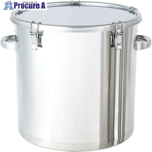 MONOVATE ステンレス鋼貯蔵タンク テーパー付つかみ取るゼムクリップ式密閉貯蔵タンク(フタ付)100L TP-CTH-47H 1個 ■▼509-5999