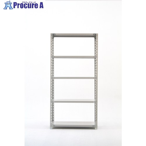 双福鋼器 軽量ボルト式ラック 120kg 2400×1500×450 天地5段 ホワイトグレー TK8545-5 1台 ■▼543-4133