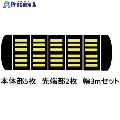 サンセルフ 減速度くん 印字機2 アスファルト用 3m書き割り TYPE2-AS-3M 1S ■▼686-3253 【貨物輸送都度積もり書き】