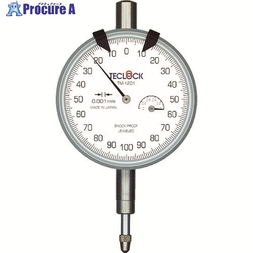 TECLOCK 精密ダイヤルゲージ TM-1201 1個 ▼795-9419