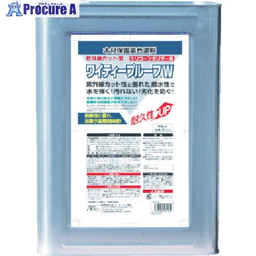 ABC 材木用はっ水剤 ワイティープルーフW チーク 16L YT16L-W-CH 1缶 ■▼456-6149 【貨物輸送都度積もり書き】