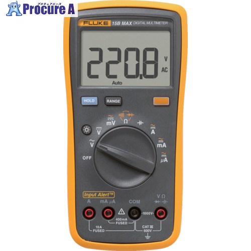 FLUKE デジタルマルチメーター 15B MAX 15B MAX 1台 ▼472-2907 ｜プロキュアエース