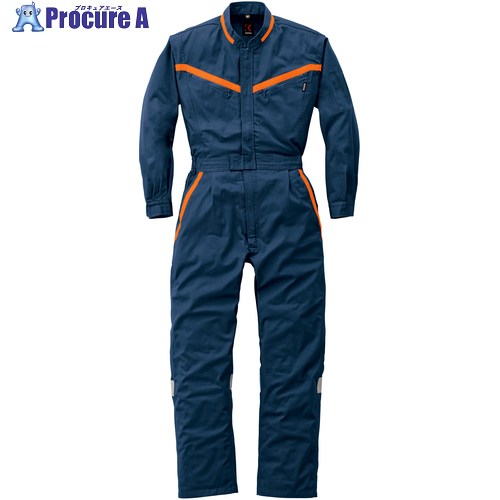 AUTO-BI AW(秋冬)モデル 反射型つなぎ服209-001ネイビーブルー-L 209-001-L 1着 ■▼162-0540 【送料都度見積】｜プロキュアエース