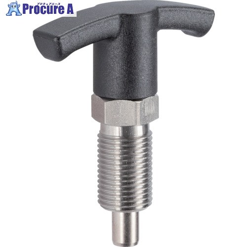 HALDER インデックスボルト 六角カラーロック機構Tグリップ付 ステン 22110.0942 1個 ■▼122-2726 【送料都度見積】