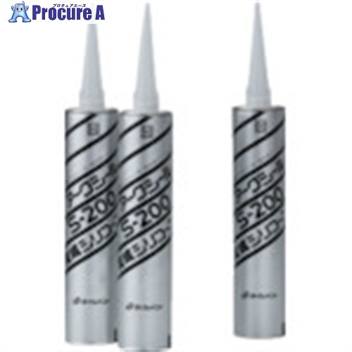 TILEMENT 変成シリコーンコーキング S-200 グレー 333ml 25263302 10本 ■▼132-7412 【送料都度見積】｜プロキュアエース