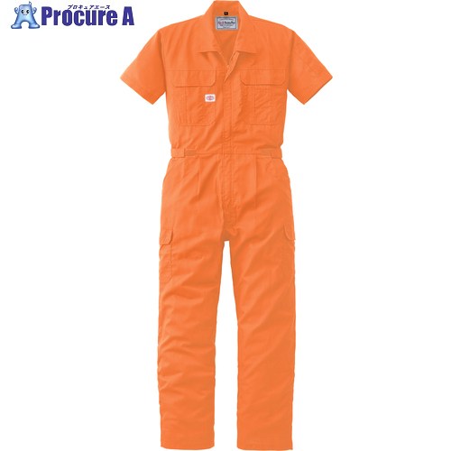 AUTO-BI SS(春夏)モデル 半袖つなぎ服2301-003オレンジ-3L 2301-003-3L 1着 ■▼136-8469 【送料都度見積】|プロキュアエース
