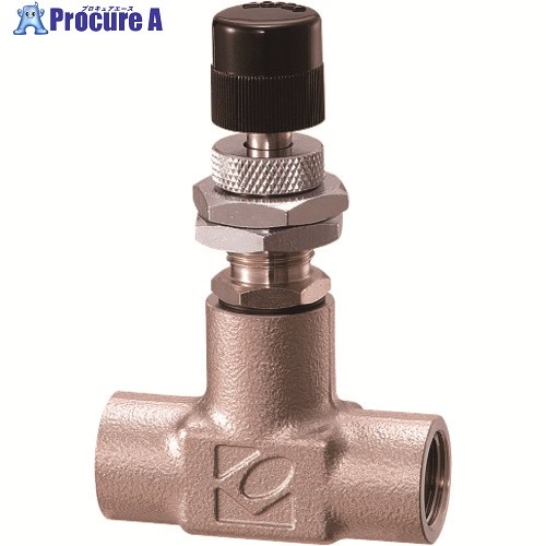 KOFLOC 精密ニードルバルブ MODEL 2412 SERIES 2412-T-B-1/4-AR-0.1MPA-50L/MIN 1式 ■▼202-8911 【送料都度見積】｜プロキュアエース