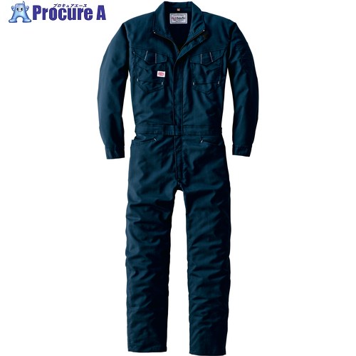 AUTO-BI 通年モデル つなぎ服23011-001-ネイビーブルー-4Lサイズ 23011-001-4L 1着 ■▼650-1979 【送料都度見積】