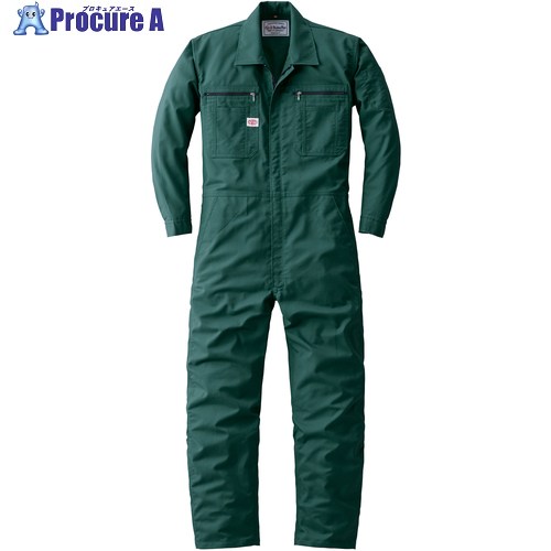 AUTO-BI 通年モデル つなぎ服24030-010グリーン Lサイズ 24030-010-L 1着 ■▼680-2777 【送料都度見積】｜プロキュアエース