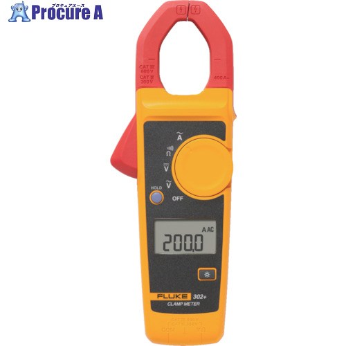 FLUKE クランプメーター(押しならす値手合い) 302-PLUS 1台 ▼769-3214