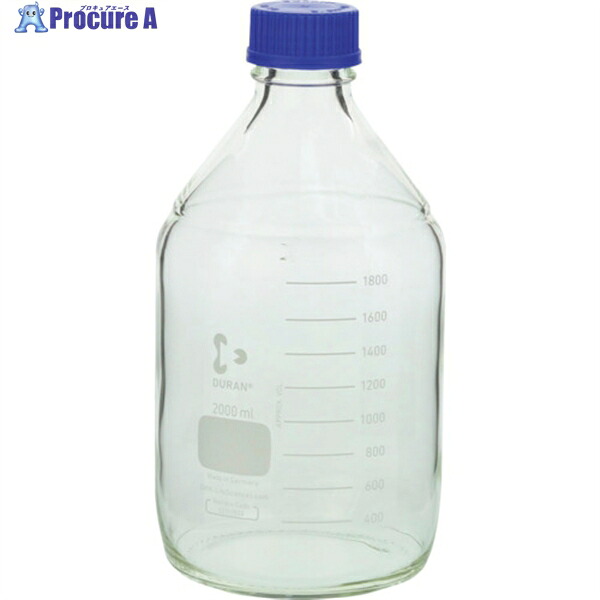 SIBATA 耐熱ねじ口びん 青キャップ付 2000mL 017200-20006 1個 ▼162-3747 |プロキュアエース