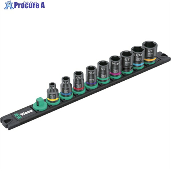 Wera 9608磁石軌道Bインパクター in大いさ1 005452 1S ▼657-6918 DIY・工具-ソケットレンチ用ソケット-手動工具