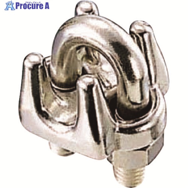 水本 ステンレス ワイヤークリップ 使用ロープ径16mm A-2477 1個 ▼195-1606