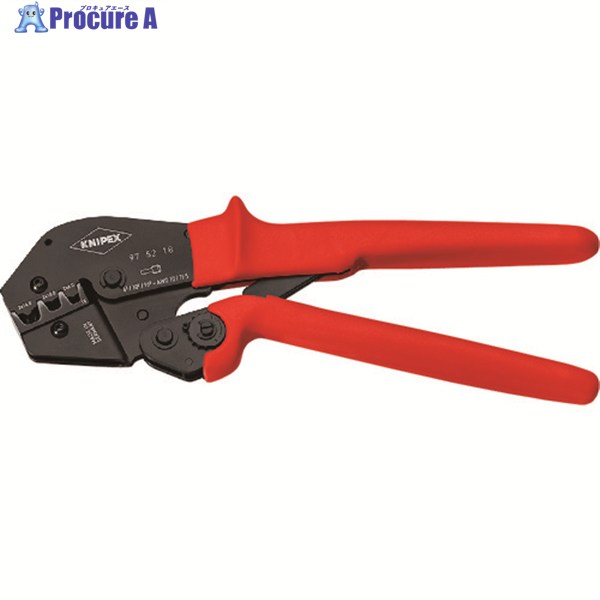 KNIPEX 圧着ペンチ 9752-18 1丁 ▼207-4968