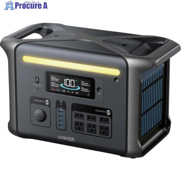 Anker 携帯型ワット数 Solix F1500 Portable Power Station A1772511 1台 ▼628-8992 【貨物輸送都度積もり書き】※車上乗り合い船