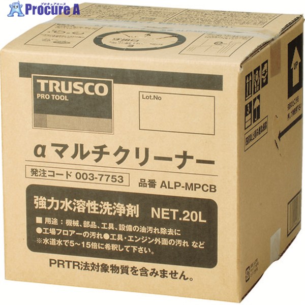 TRUSCO αマルチクリーナー 20L (1個＝1箱) ALP-MPCB 1個 ▼003-7753 ※車上渡し｜プロキュアエース