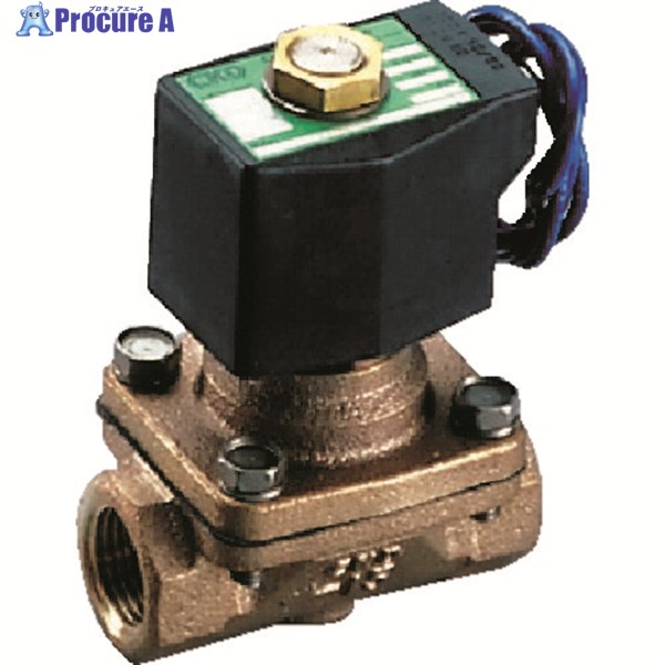 CKD パイロット式2ポート電磁弁(マルチレックスバルブ)50[[MM2]]/有効断面積 AP11-10A-03A-AC100V 1台 ▼110-2991