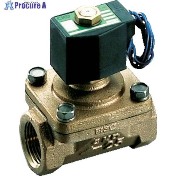 CKD パイロット式2ポート電磁弁(マルチレックスバルブ)105[[MM2]]/有効断面積 AP11-15A-C4A-AC200V 1台 ▼110-3482