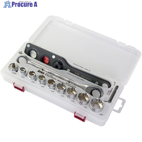 拡張部分 オフセットアダプタ ラチェットレンチ ソケット仕かける AOA-19S3 1S ▼198-2205