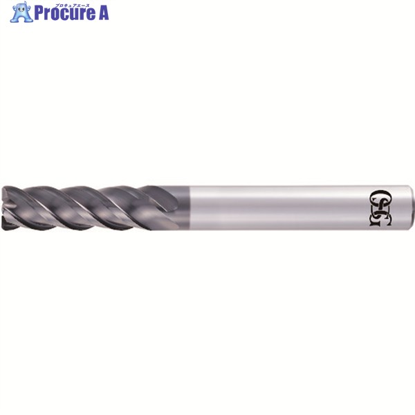 OSG 超硬防振型エンドミル ロング形 ラジアスタイプ AE-VML 8556352 AE-VML 12X38XR1.5 (8556352) 1本 ▼227-5142 ●YA513|プロキュアエース
