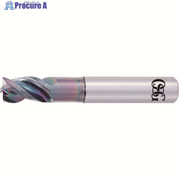 OSG 非鉄用超硬エンドミル 高機能タイプ 3刃 ショート形 8557366 AE-VTS-N 12X36(8557366) 1本 ▼338-3702 ●YA513